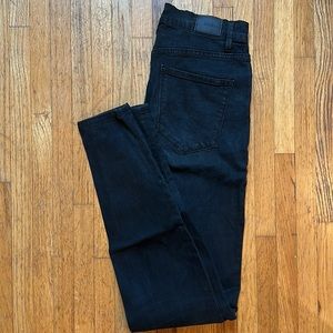 BDG twig ankle jean in black